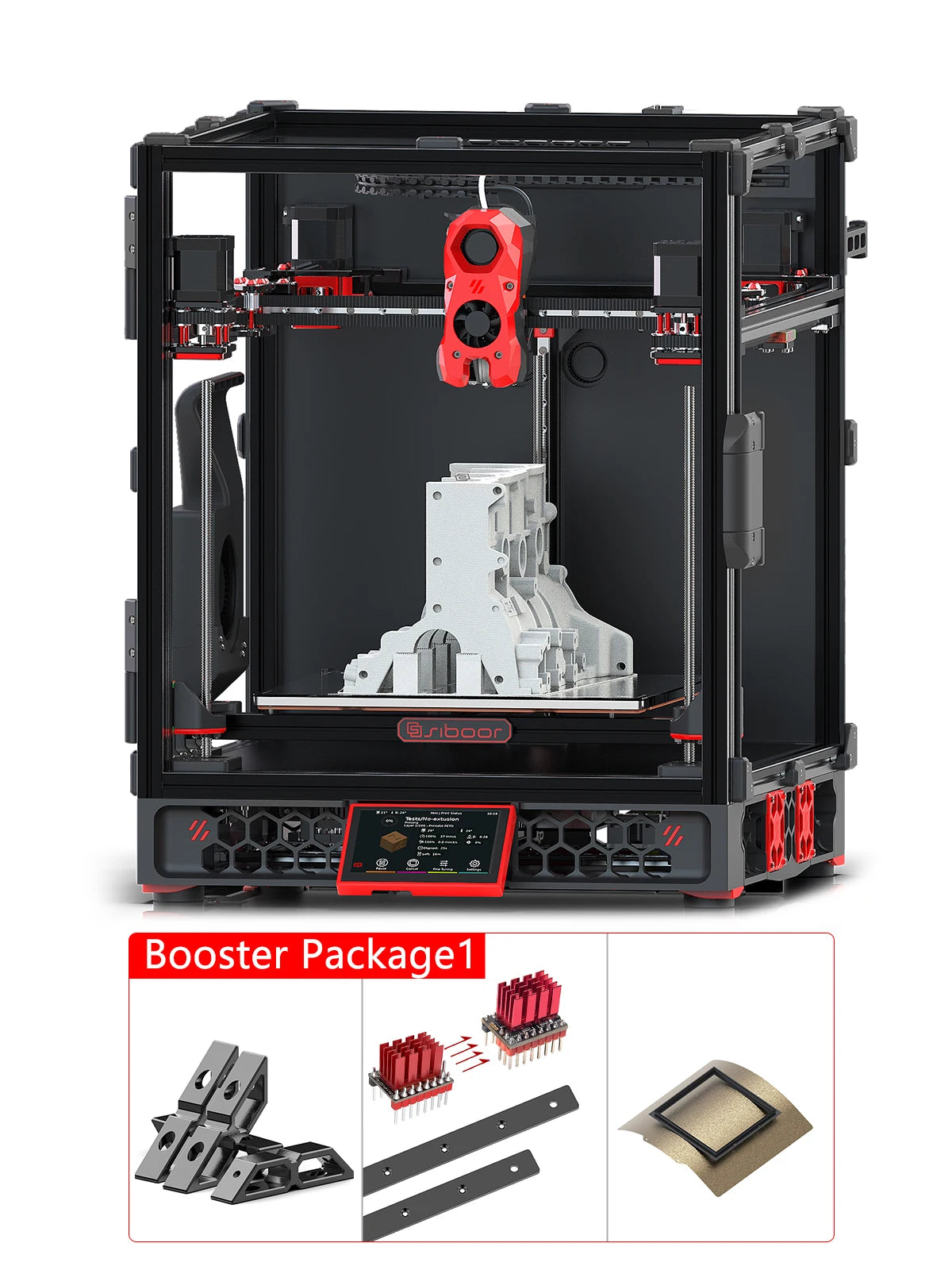 SIBOOR Voron Trident [June] 3D Pinter DIY CNC Metal Structure CoreXY 4AWD & All HIWIN Rails High Speed Voron 3D Pinter Kits Elk-Valley 3D