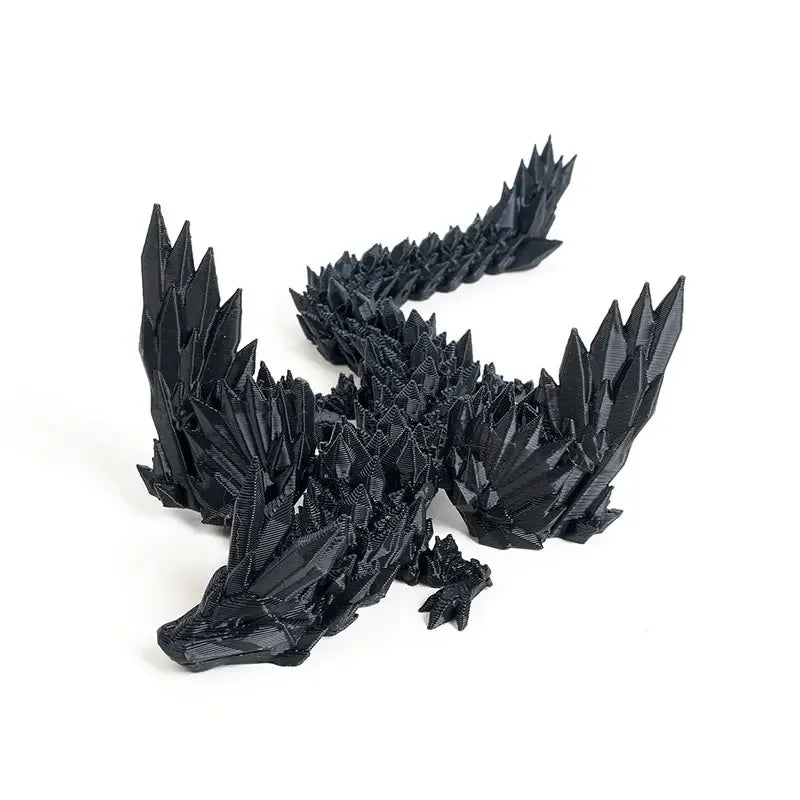 3D Printed Dragon Dinosaur Model Joints Can Move Freely Desktop Craft Ornament Gifts for Kids For Landscaping Decoration Elk-Valley 3D