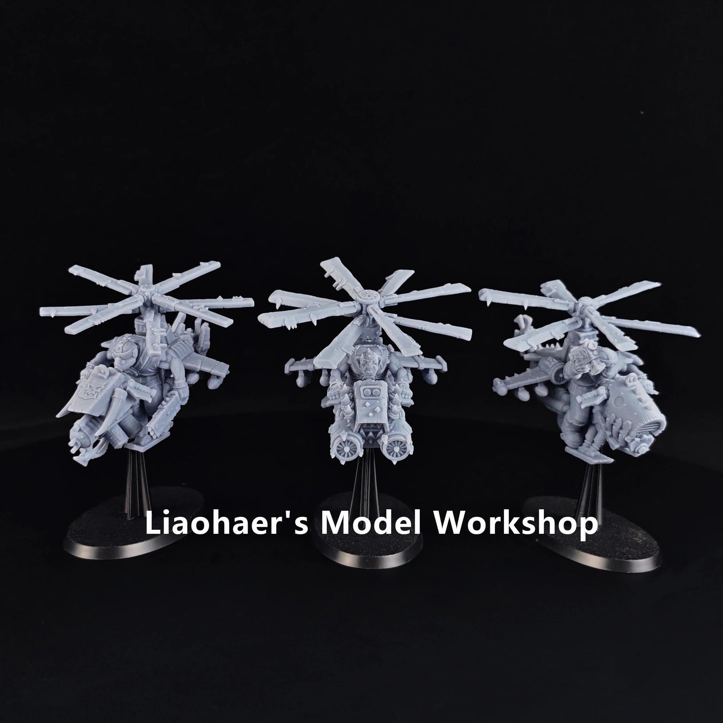 40k Compatible Paintable Miniature-Orc Deffkoptas-ABS resin material-Tabletop Wargame Accessories-Collectibles and Ornaments Elk-Valley 3D