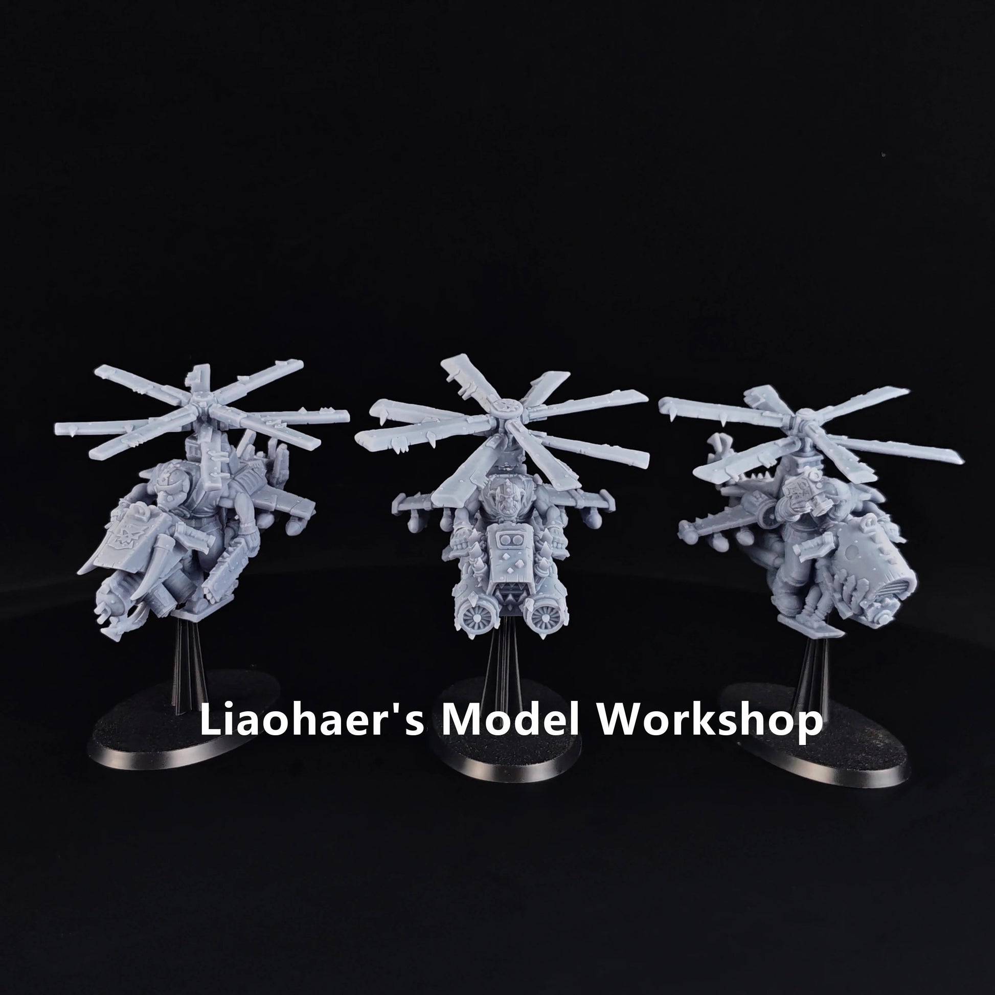 40k Compatible Paintable Miniature-Orc Deffkoptas-ABS resin material-Tabletop Wargame Accessories-Collectibles and Ornaments Elk-Valley 3D