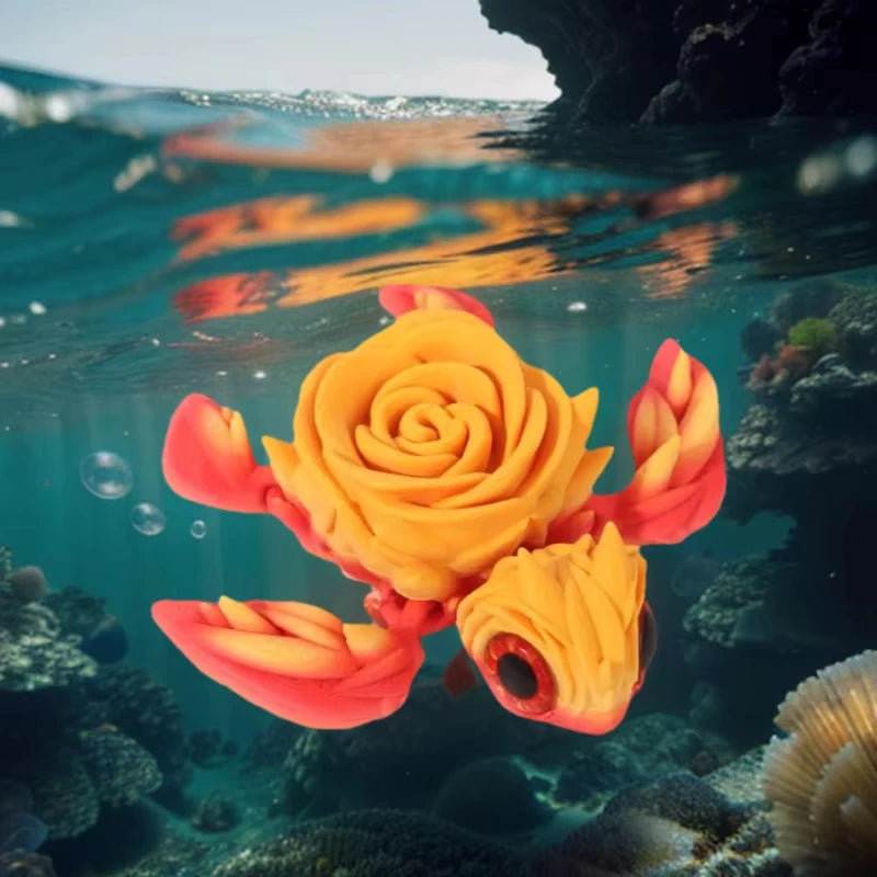 3D printing sea turtle joints creative model artifacts fish tank aquascape animal ornaments desktop decoration Elk-Valley 3D