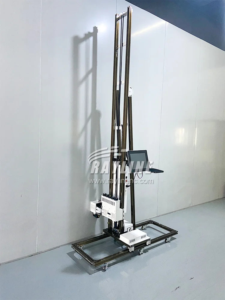 3D Wall Printing Machine Direct to Wall Mural CMYKW  5 Colors UV Ink Wall Printer Double print heads