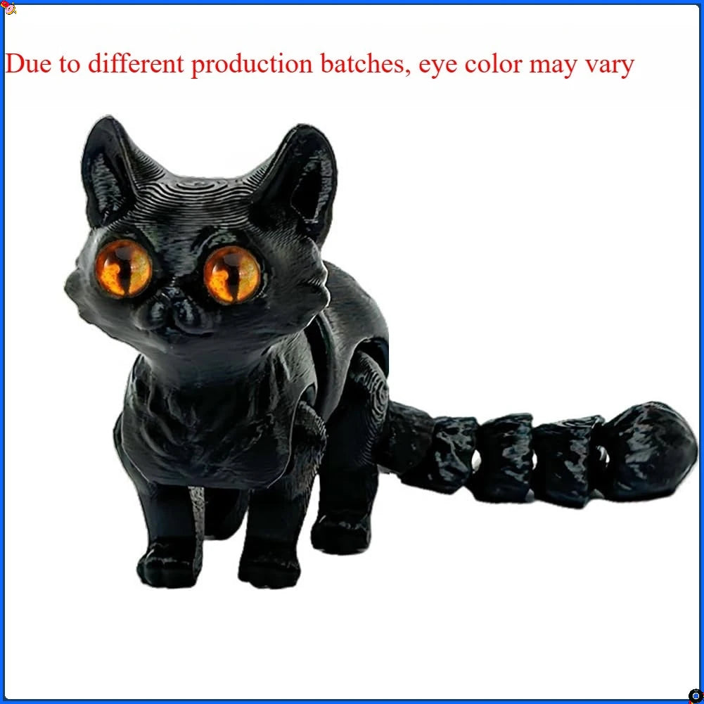 3D printed cats, 3D animals for stress relief, desktop decorations suitable for office workers, and small ornaments for adults Elk-Valley 3D