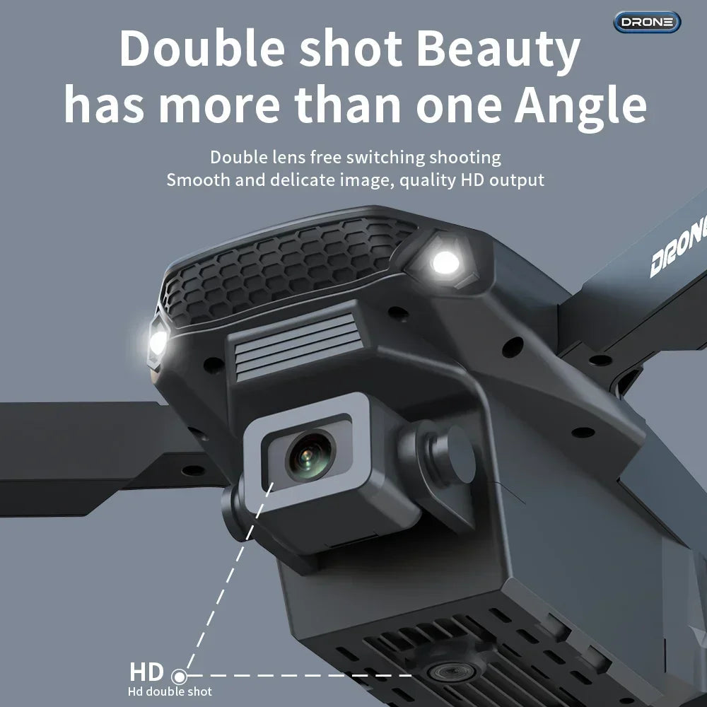 New E88 Pro RC Drone 4K 1080P Wide Angle Dual HD Camera Foldable Quadcopter WiFi FPV Altitude Hold Elk-Valley 3D