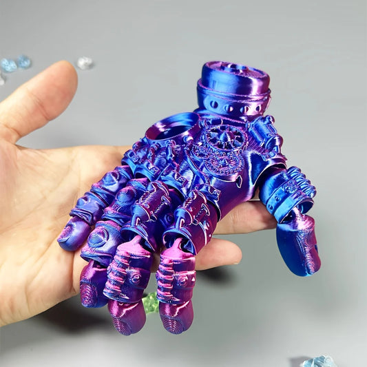 3D Printed Mechanical Hand Ornament, Themed Decorative Piece with a Tech Aesthetic - Perfect Gift for Halloween