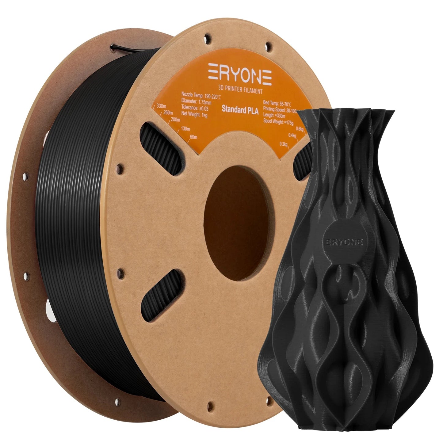 ERYONE Standard PLA Filament 1kg 1.75mm High Quality 3D PLA  Low Shrinkage Consumable For 3D Printer Fast Shipp Elk-Valley 3D