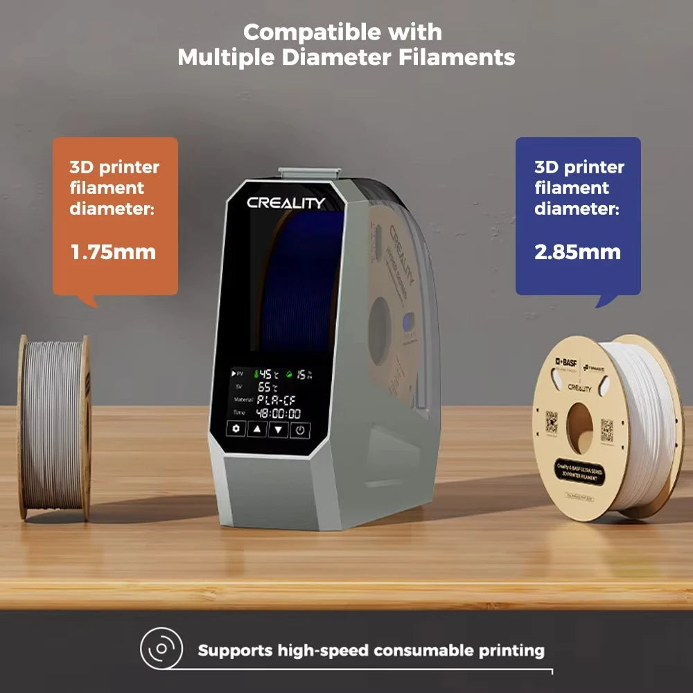 Creality Space Pi/Plus Filament Dryer Box 1KG Filament Storage Keeping Dry Adjustable Temperature 45℃-70℃ Hot-air Heating 48h Elk-Valley 3D