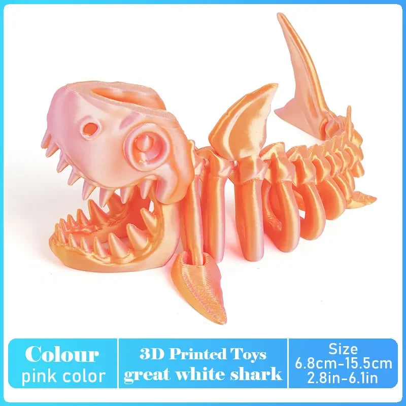 3D Printed Tyrannosaurus Rex Realistic Dinosaur Model Jointed Full Movable Birthday Gift Realistic Animals Decorative Desktop Elk-Valley 3D
