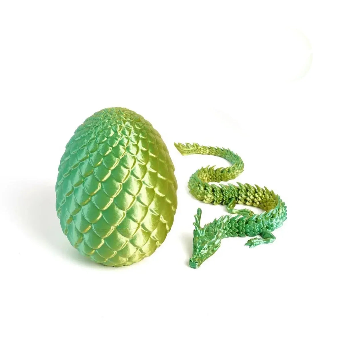 3D Printed Dragon Egg Toy Set (6 Eggs + 6 Dragons), Durable Plastic Material, Cute Home Decor Ornaments for Christmas and Easter Elk-Valley 3D