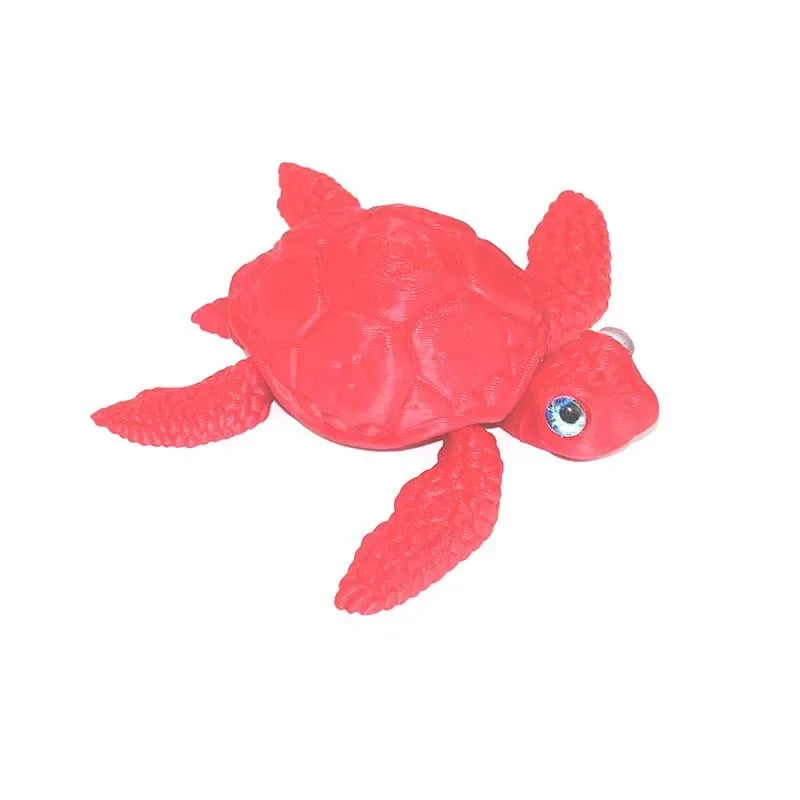 3D Printed Turtle Multi Joint Movable Ornament Versatile Shapes Creative Home Office Desktop Ornament 2025 New Year Gift Crafts Elk-Valley 3D