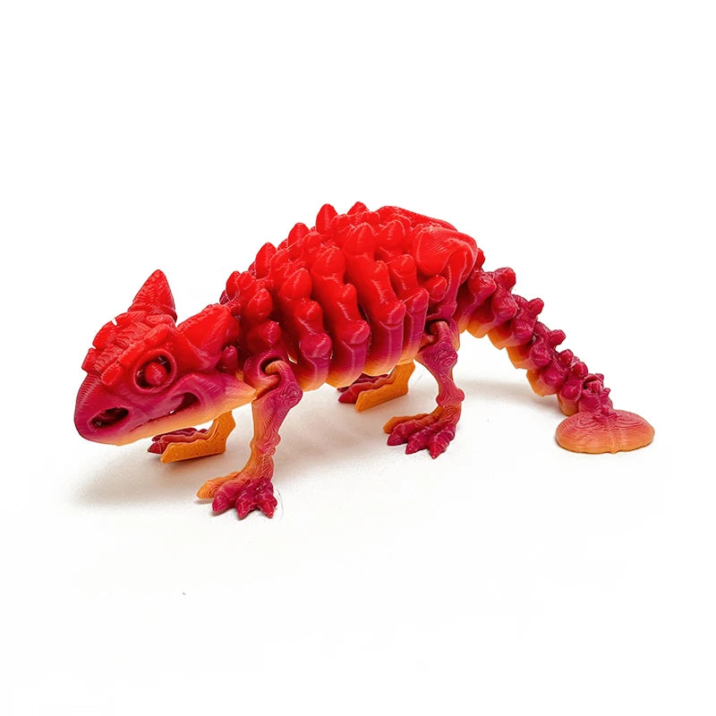 Mini 3D Printed Dinosaur Skeleton Model Movable Joints Velociraptor Decor Office Desk Ornament Kids Gift Home Decoration Elk-Valley 3D