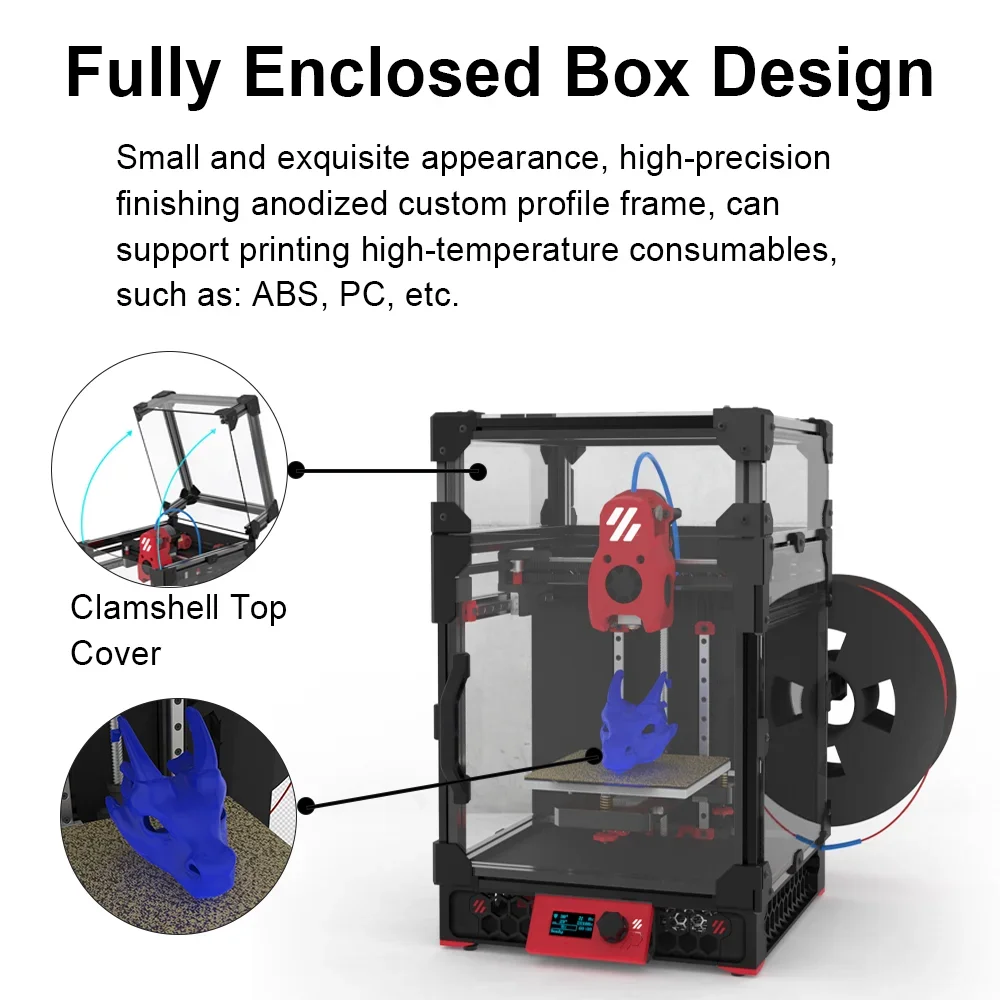 FYSETC Voron 0.2 R1 V1.1 Pro Corexy 3D Printer Upgraded Kit with Catalyst V2.0 & CM36 Motherboard Hollow Rail Sherpa Nano Gear