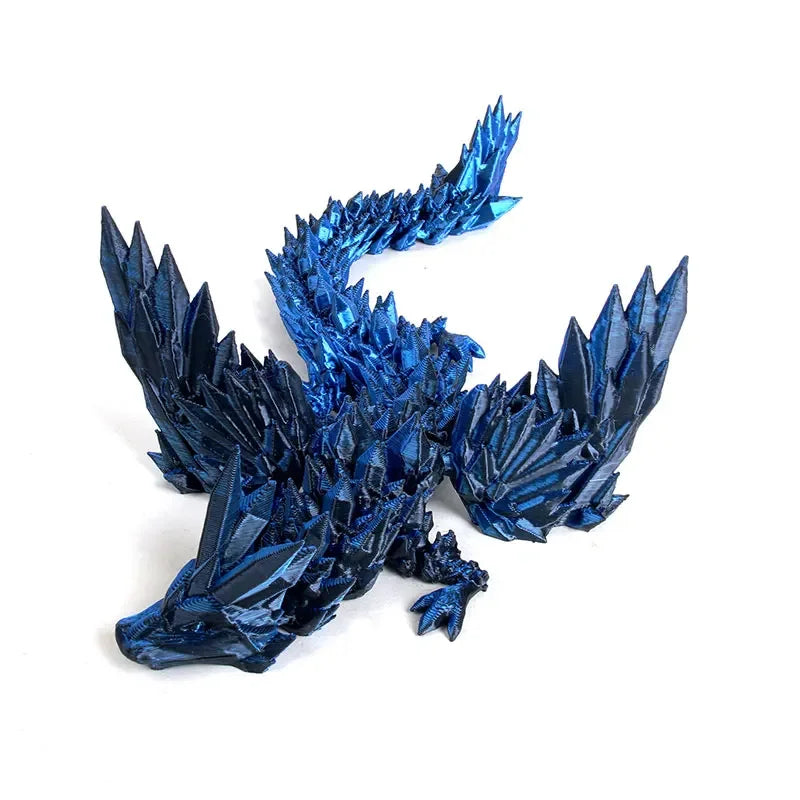 3D Printed Dragon Dinosaur Model Joints Can Move Freely Desktop Craft Ornament Gifts for Kids For Landscaping Decoration Elk-Valley 3D