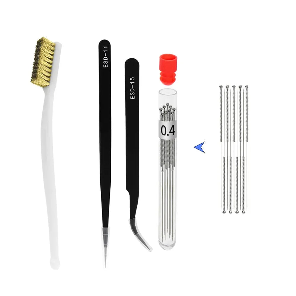 3D Printer Tool Kit Trimming Knife Scraper Cleaning Needle Tweezers Pliers Scraper Basic Deburring Tools Kit DIY 3D Printer Part