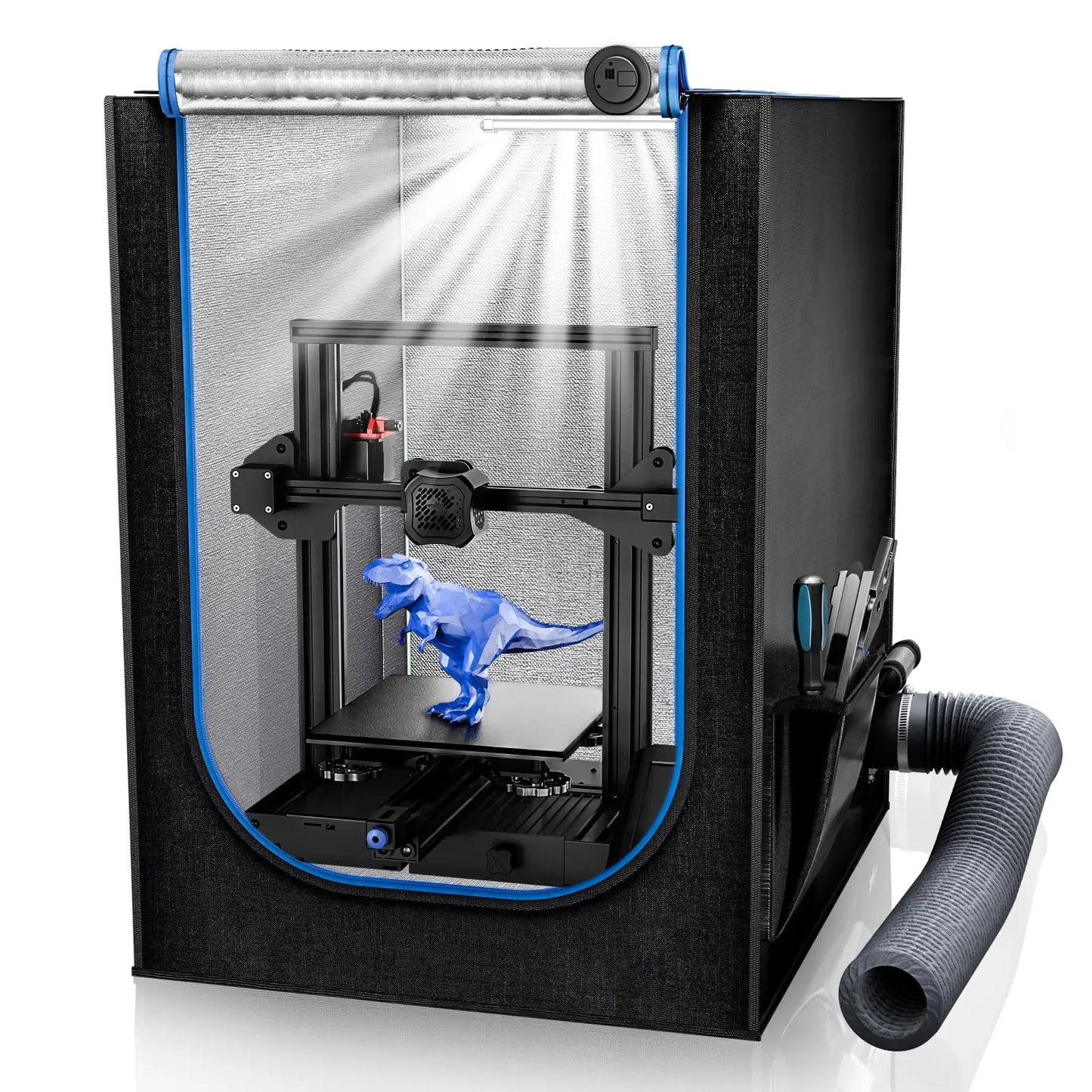 3D printer Enclosure For Creality LED Thermo-Hygrometer Ventilation Kit Premium Fireproof Dustproof Constant Temperature