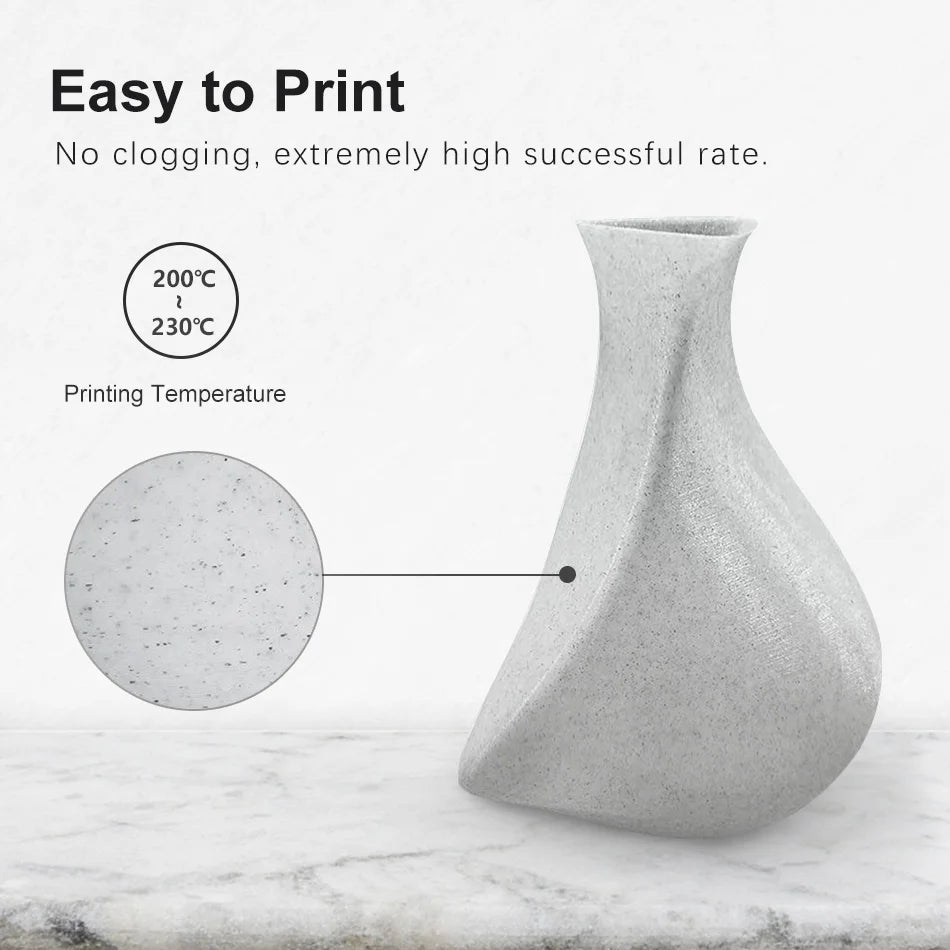 3D Printer Filament 1.75mm PLA Marble 1kg/500g/250g FDM Plastic Plus Material for 3D Printing Sublimation Filament PLA DIY Art Elk-Valley 3D
