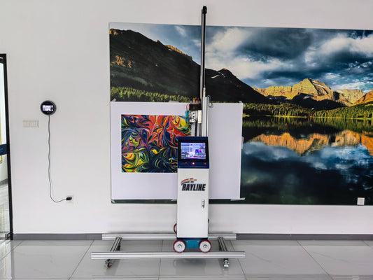AI 4K Wall Printer Automatic Splitting and Positioning of Images, Unlimited Length/Width Vertical UV Ink Wall Printing Machine