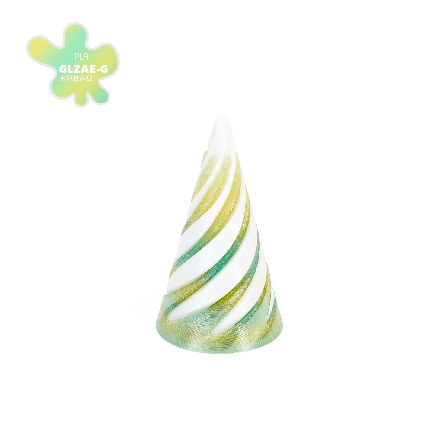 3D Printed Decoration Mini Vortex Printed Spiral Conae Fidget Toy Impossible Pyramid Passthrough Sculpture Thread Illusion Gift Elk-Valley 3D