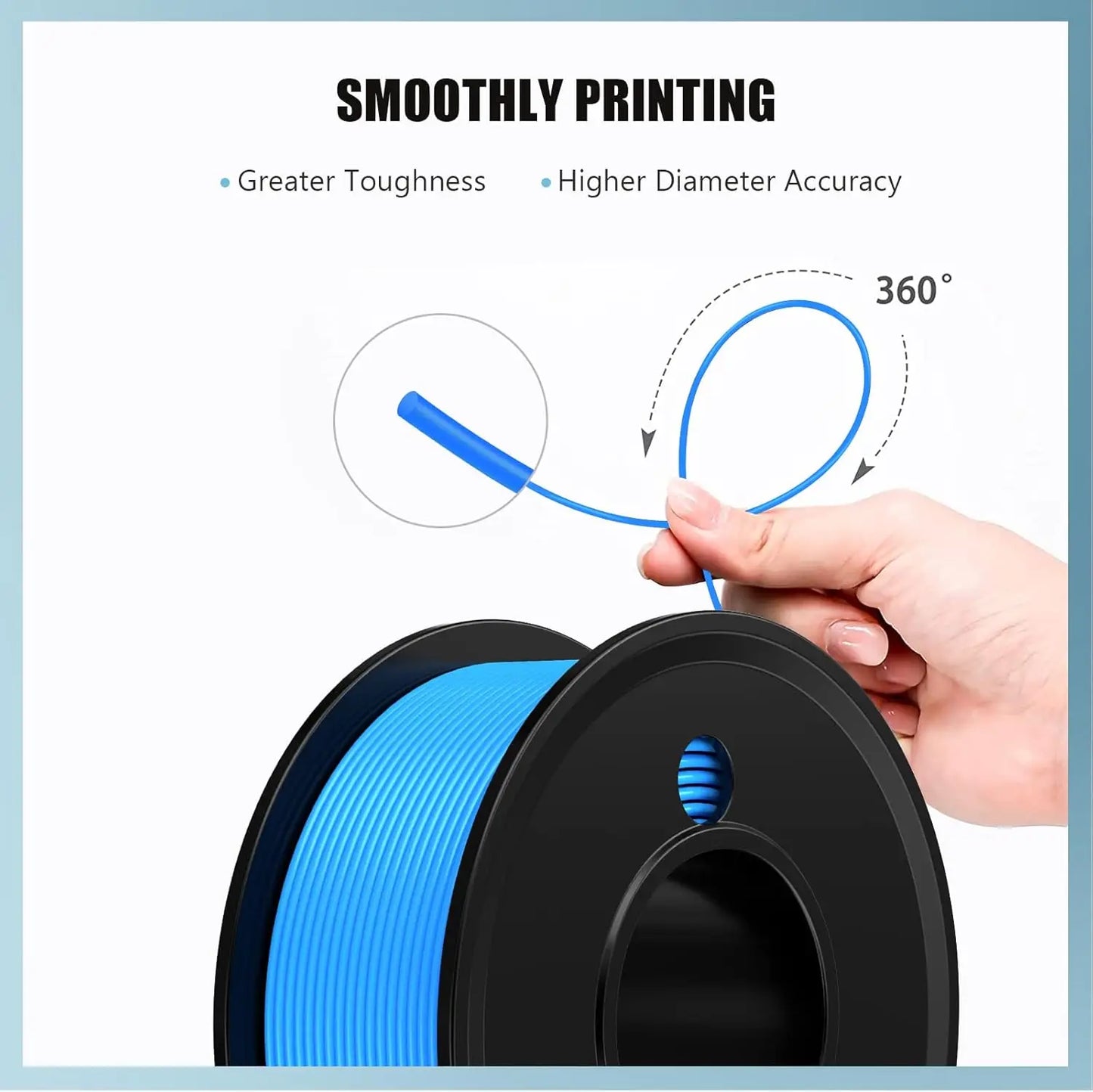 3D Printer Filament 4 Colors Green Blue Yellow Purple Filiment1.75 Accuracy ±0.02mm 250G X 4