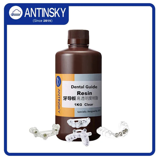 Antinsky Dental Guide resin 405nm1kg For HeyGears/SprintRay/3D Systems LCD DLP SLA 3d printer High precision 3D Dental Resins