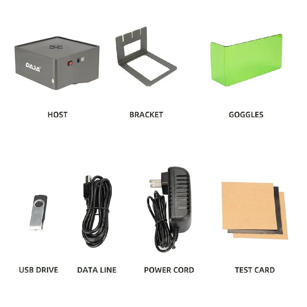 DAJA Laser Engraver CNC DIY DJ6 Laser Engraving Machine 3000mw Fast Mini Logo Mark Printer Cutter Woodworking Wood Plastic Elk-Valley 3D
