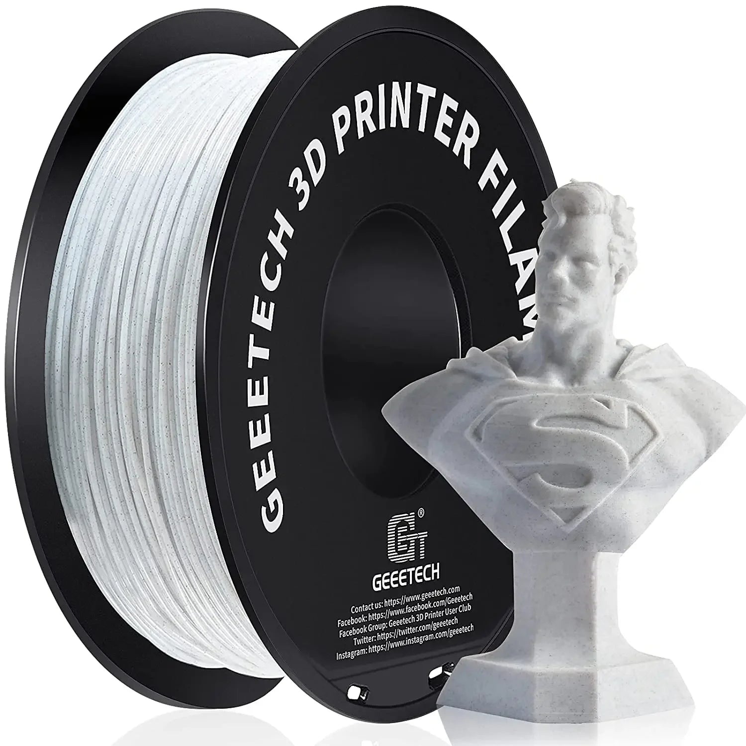 Geeetech Standard PLA Filament 1kg 1.75mm 3D Printer Plastic Material, Accuracy 0.03mm, Free Shipping Fit Most FDM Printer Elk-Valley 3D