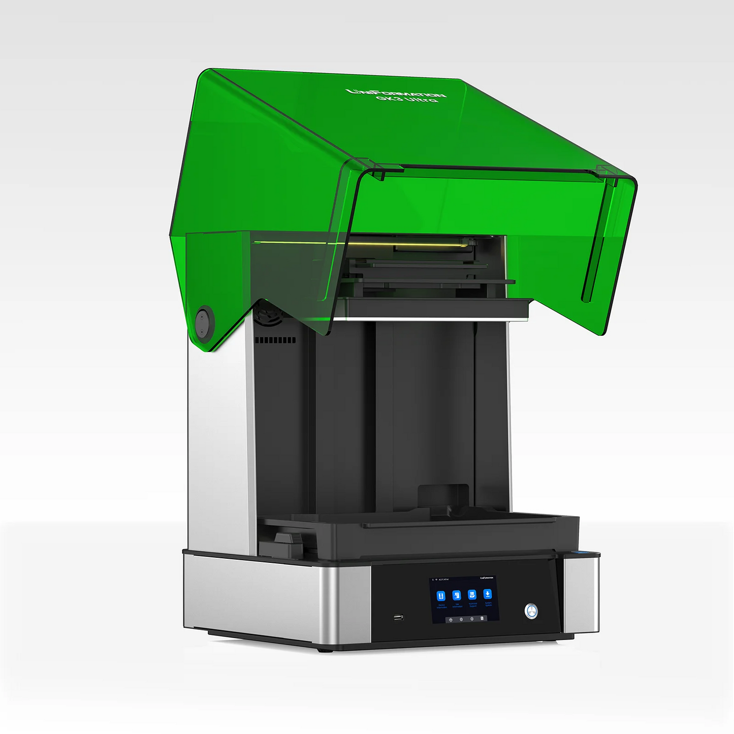 UniFormation GK3 Ultra LCD Printer0.3'' LCD Photocuring Resin 3d model making Printer with Build-in Heating System & Odor Filter Elk-Valley 3D