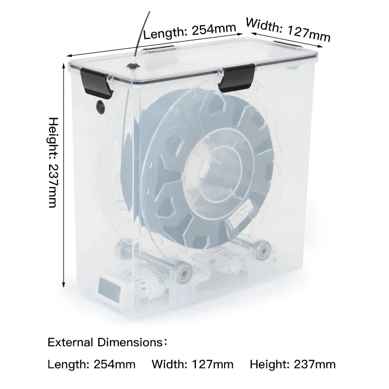 3D Printer Parts Filament Dryer Box Airtight Moisture-Proof Real-Time Monitoring Tool Storage Box Holder Elk-Valley 3D