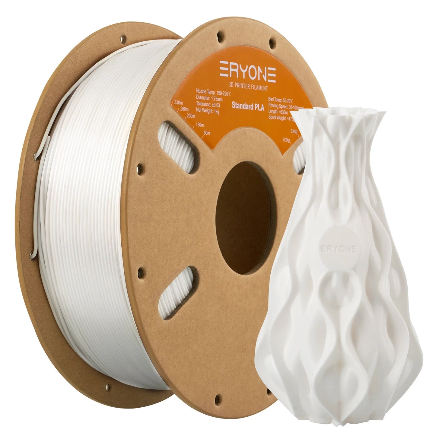 ERYONE Standard PLA Filament 1kg 1.75mm High Quality 3D PLA  Low Shrinkage Consumable For 3D Printer Fast Shipp Elk-Valley 3D