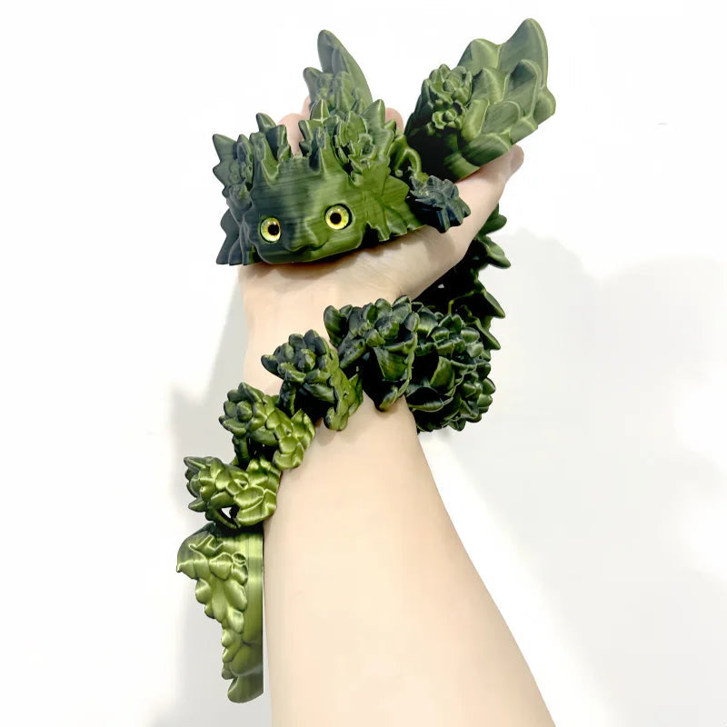 3D Print Toy Salamander Dragon Desktop Ornament 3D Print Animals Home Office Crafts Print Characters Christmas Halloween Gifts Elk-Valley 3D