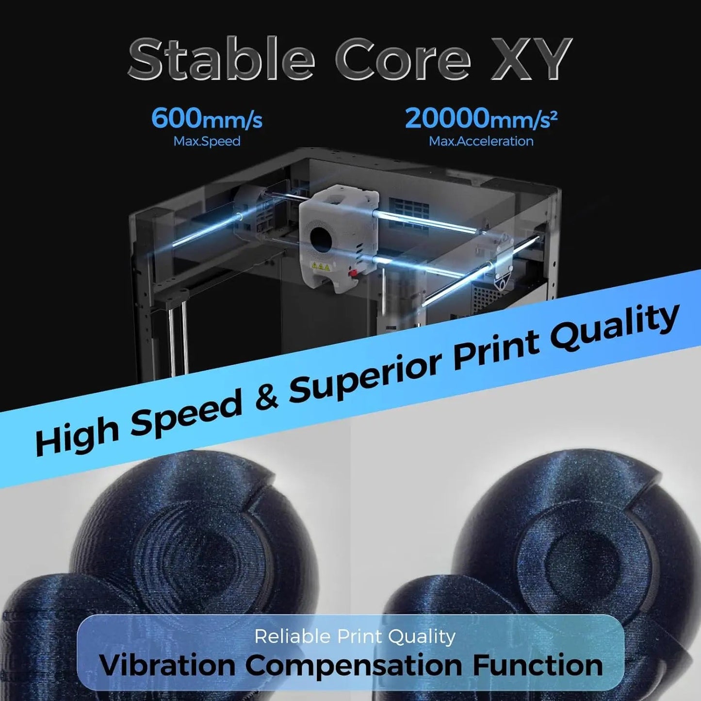 Flashforge AD5M 3D Printer Fast Speed Adventurer 5M Fully Auto Leveling 280°C Direct Extruder with 3S Detachable Nozzle Elk-Valley 3D