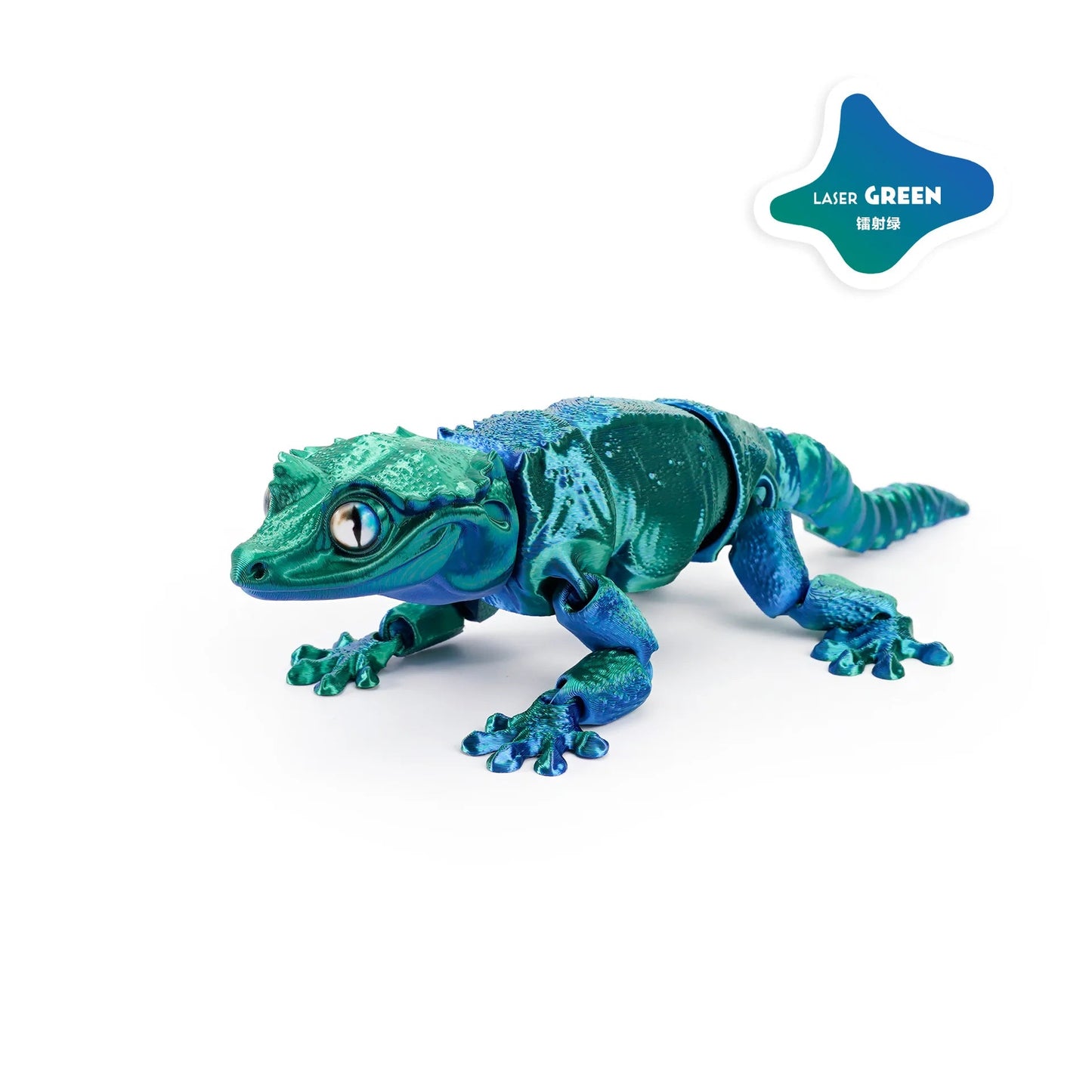 3D Printing Creative Phoenix headed Lizard Animal Ornament Cute Cute Pet Lizard Movable Integrated Joint Animal Miniatures Elk-Valley 3D