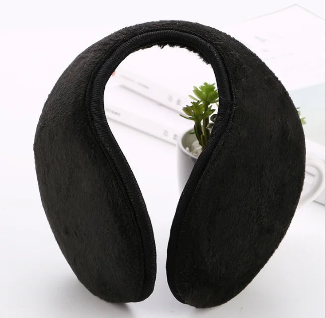 Warm Thicken Velvet Earmuffs Winter Outdoor Cycling Fleece Men Women Ear Cover Protector Plush Soft Ear Muffs Mask with Earpiece Elk-Valley 3D