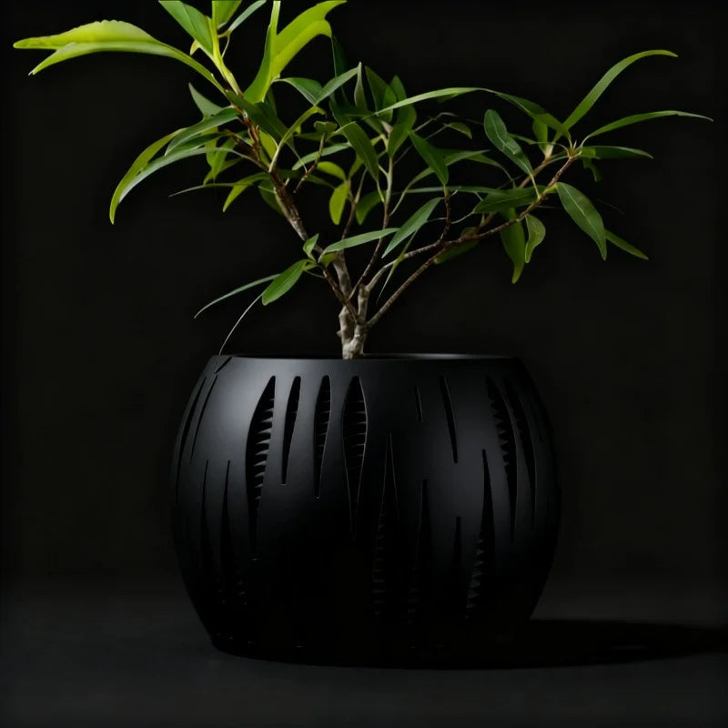 3D Printed Plant Pot Biodegradable Flower Planter for Home  Pots for Plants DecorRound flowerpot Eco-Friendly Sustainable Gift Elk-Valley 3D
