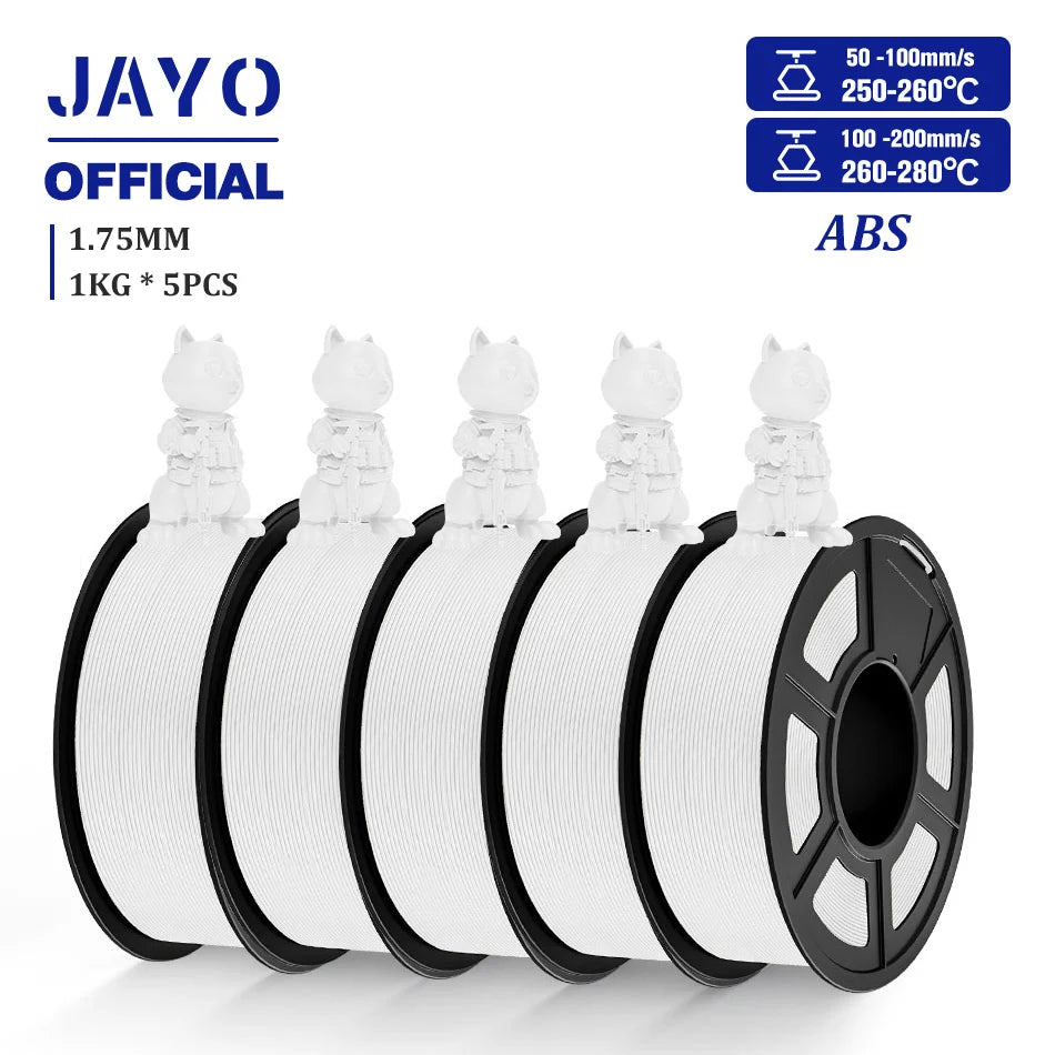 JAYO ASA / ABS / Easy ABS Filament 1.75mm 1KG 3D Filament Low Printing Temperature ABS 3D Printer Filament Excellent Resistance Elk-Valley 3D