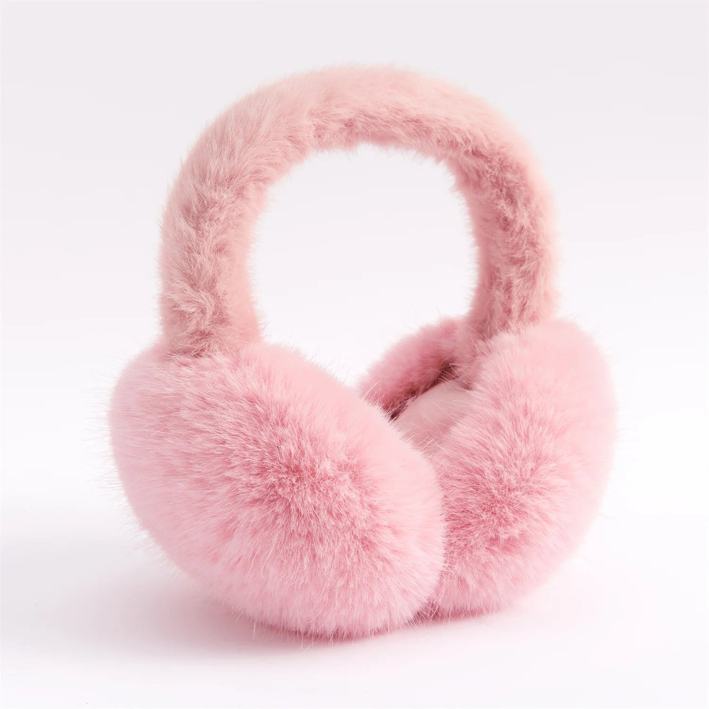 Anjj High Quality Earmuffs Faux Rabbit Fur Hang Ear Cover Warm Winter Ear Muffs Fur Earmuffs Unisex Adult Ear Warmer Fold Elk-Valley 3D