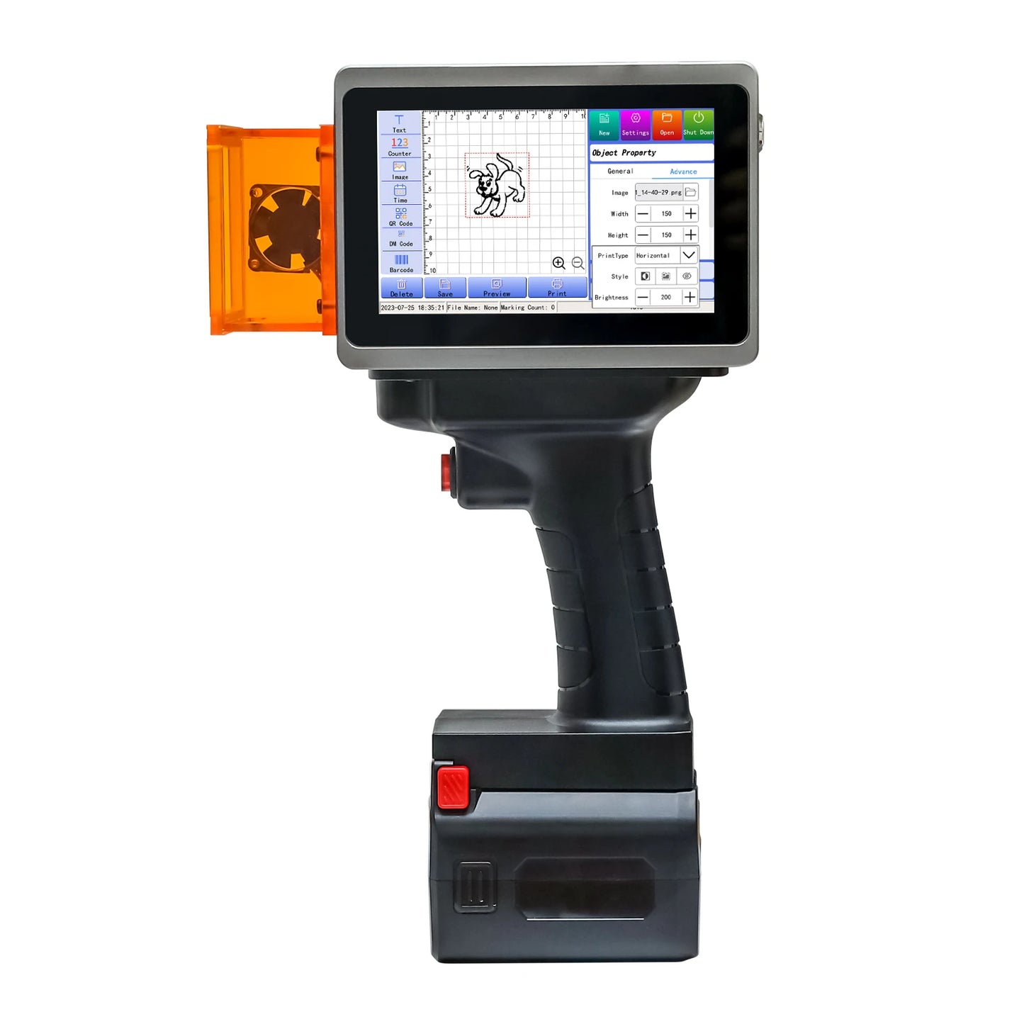 5W Laser Engraver Handheld Laser Marking Machine for Beginners DIY on Wood,Leather,Acrylic,Metal,Glass,Carton,Silcone,Rubber