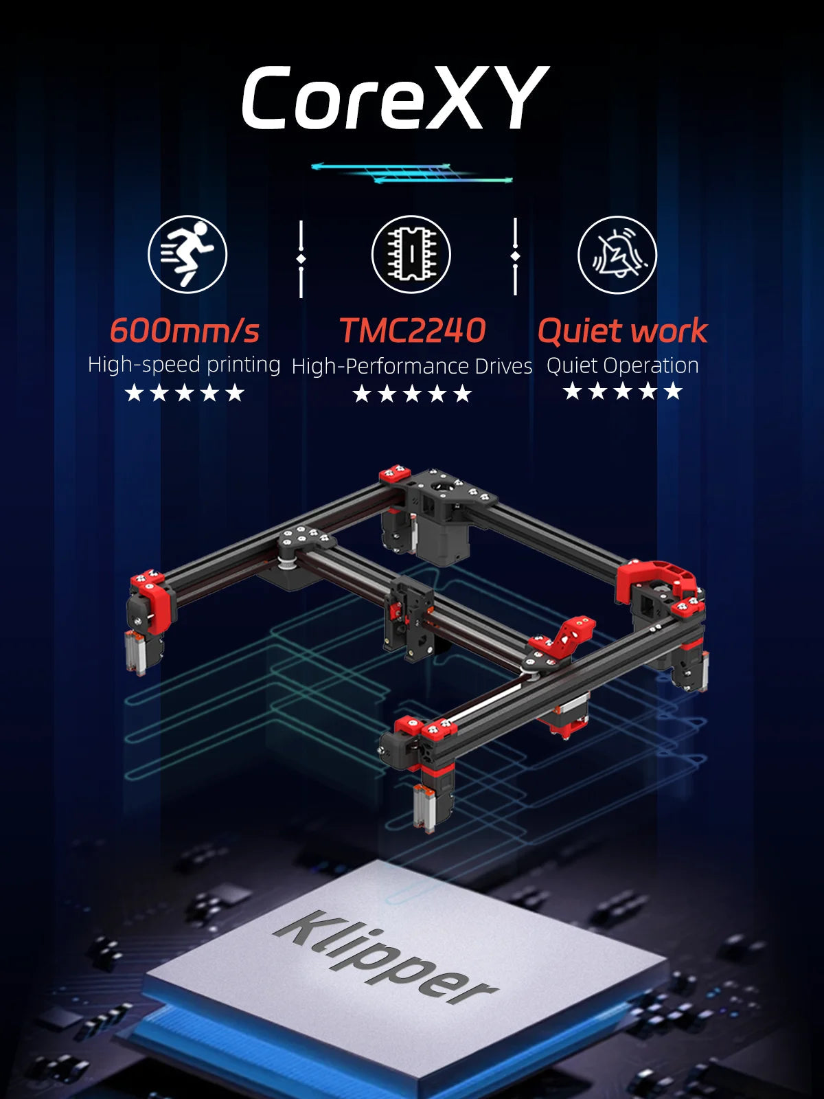 VORON 2.4 R2 DIY CoreXY 3D Printer Kit Upgraded Stealthburner High Precision Desktop Klipper Wireless Control V2.4 3D Printers Elk-Valley 3D