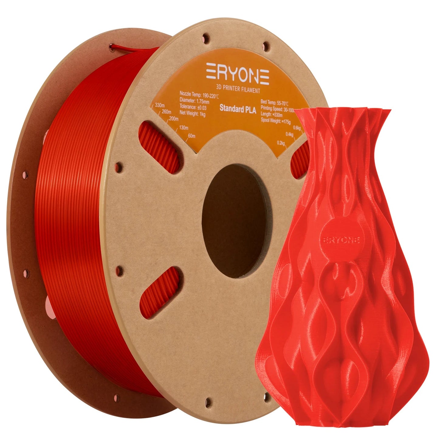 ERYONE Standard PLA Filament 1kg 1.75mm High Quality 3D PLA  Low Shrinkage Consumable For 3D Printer Fast Shipp Elk-Valley 3D