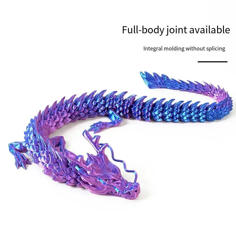 30/90 CM New 3D Printed Chinese Dragon Full Body Joints That Can Move Home Furnishings and Decorations Figurines Ornaments Elk-Valley 3D