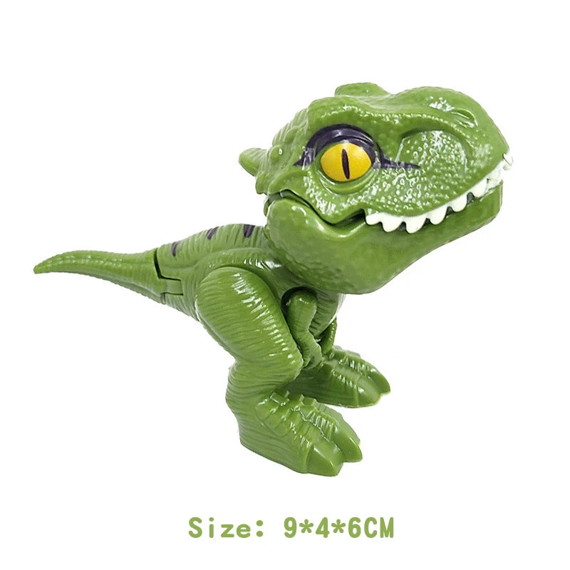 NEW 2024 Bite Hand Jurassic Dinosaur Toys Park Gifts Simulation Animal Rex Raptor Model Souvenir Birthday Elk-Valley 3D