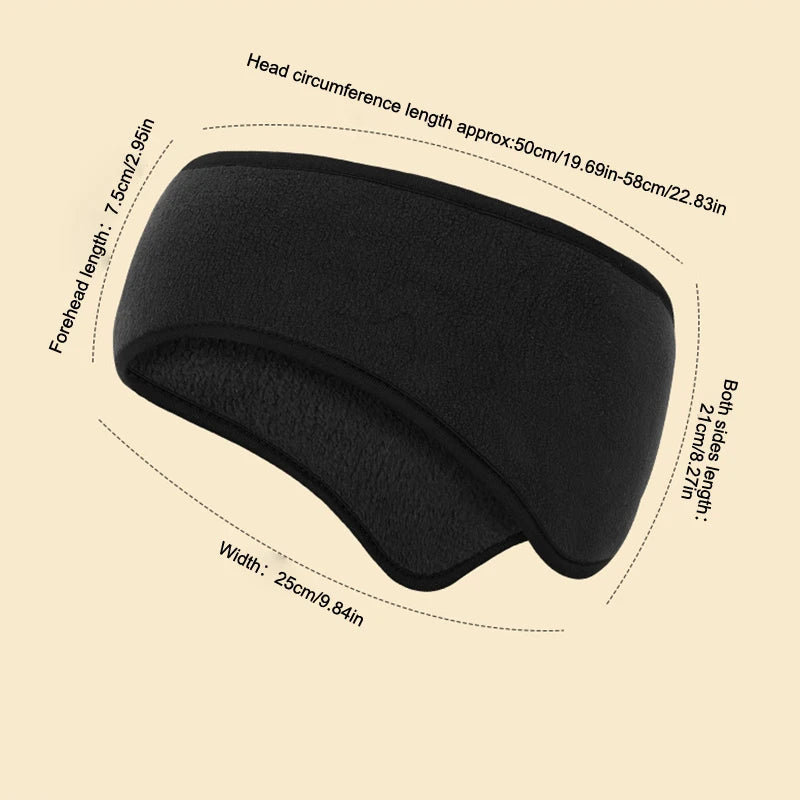 1PCS Wind Warm Ear Muffs Soundproof Earmuffs Headband For Sleeping Unisex  Ear Warmer Winter Thickened Head Ski Ear Muff Muffs Elk-Valley 3D