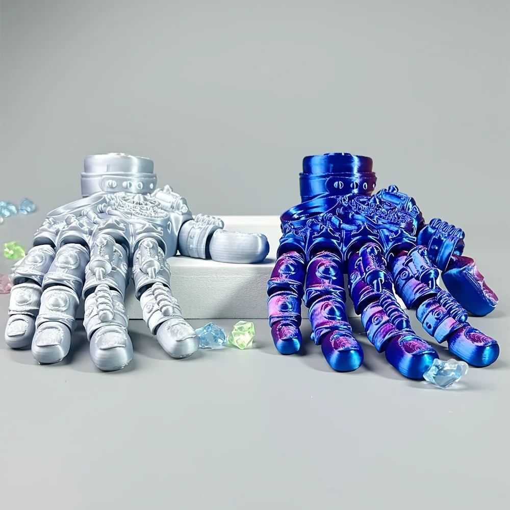 3D Printed Mechanical Hand Ornament, Themed Decorative Piece with a Tech Aesthetic - Perfect Gift for Halloween