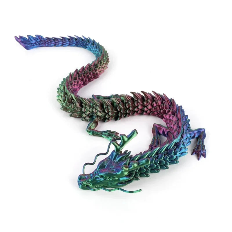 30/90 CM New 3D Printed Chinese Dragon Full Body Joints That Can Move Home Furnishings and Decorations Figurines Ornaments Elk-Valley 3D