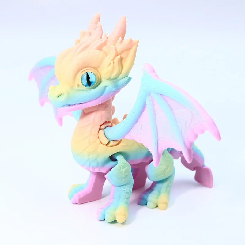 3d Printed Dragon Articulated Demon Dragons Dragon Fidget Dragons Toy Desktop Ornaments Simulation Model Figurines Statue Gifts Elk-Valley 3D