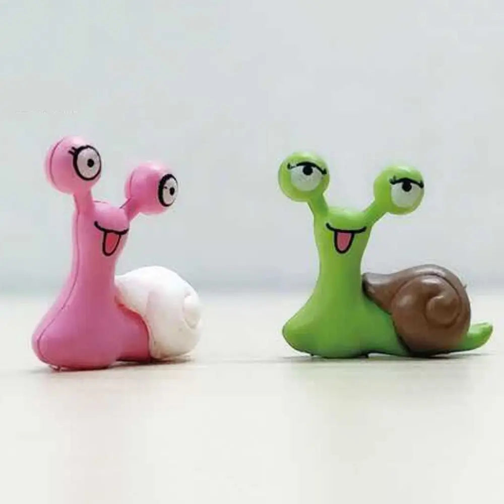 Crafts Cartoon Snails Fairy Creative Exquisite Snail Sculpture Art Simulated Miniatures Figurines Gift Elk-Valley 3D