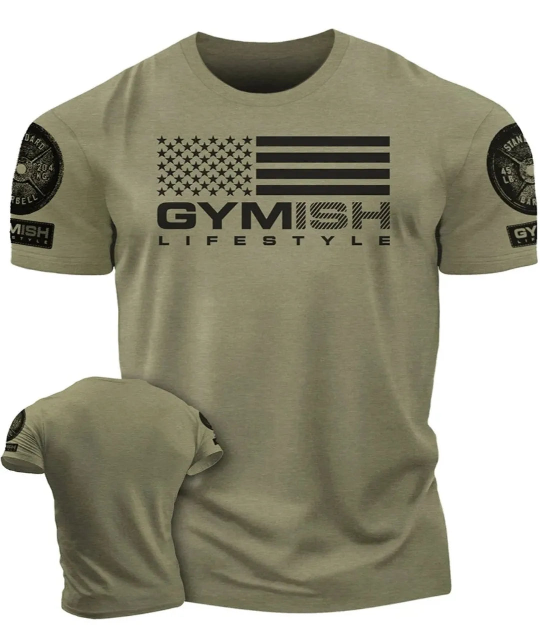 The 3D printed men's T-shirt for the summer of 2025 is a bestseller for sports fitness exercise casual fashion and lightness Elk-Valley 3D