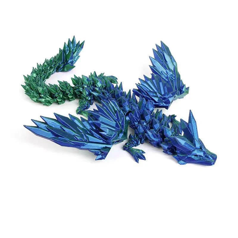 3D Printed Dinosaur Movable Echinosaurus Figurine Dragons Bone Model Desktop Craft Ornament Creative Novelty Gifts for Kids Elk-Valley 3D