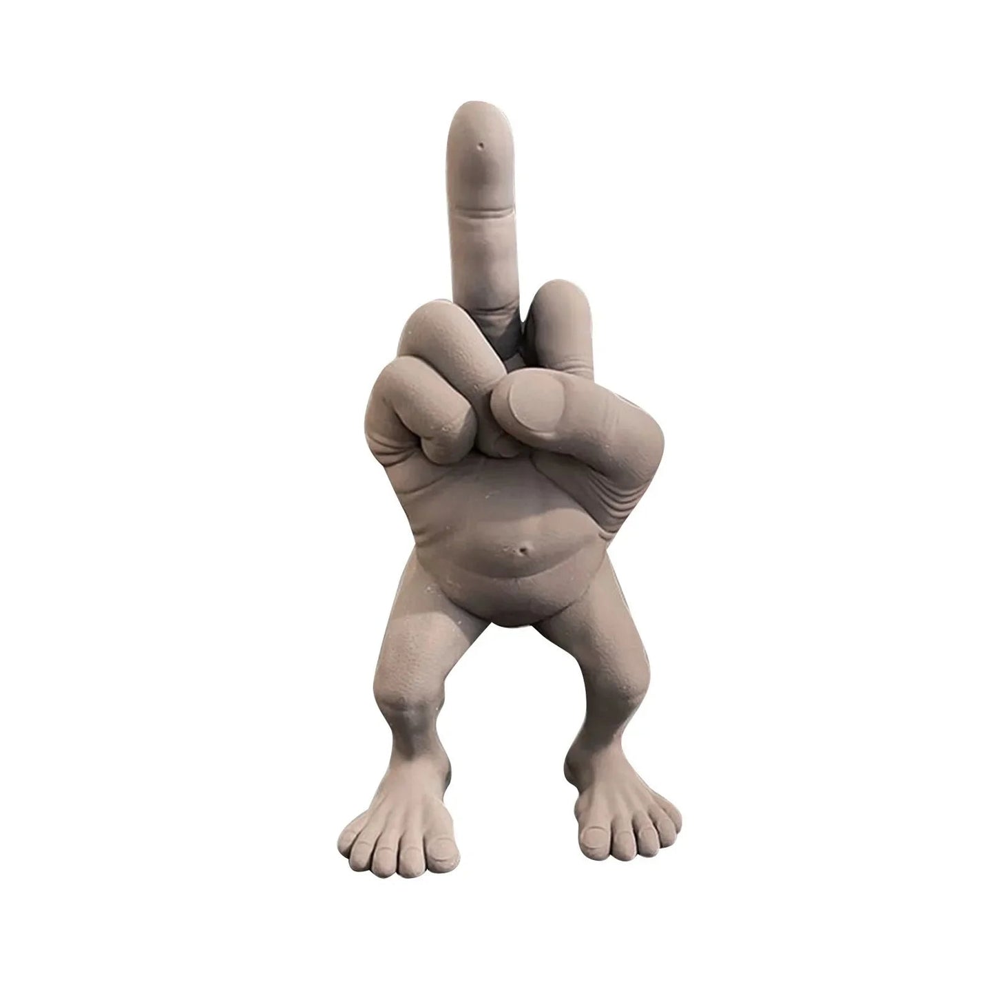 3d Printed Desktop Decorations Middle Finger with Legs Statue Car Home Office Desk Statue Decoration Ornament Funny Gag Gifts Elk-Valley 3D