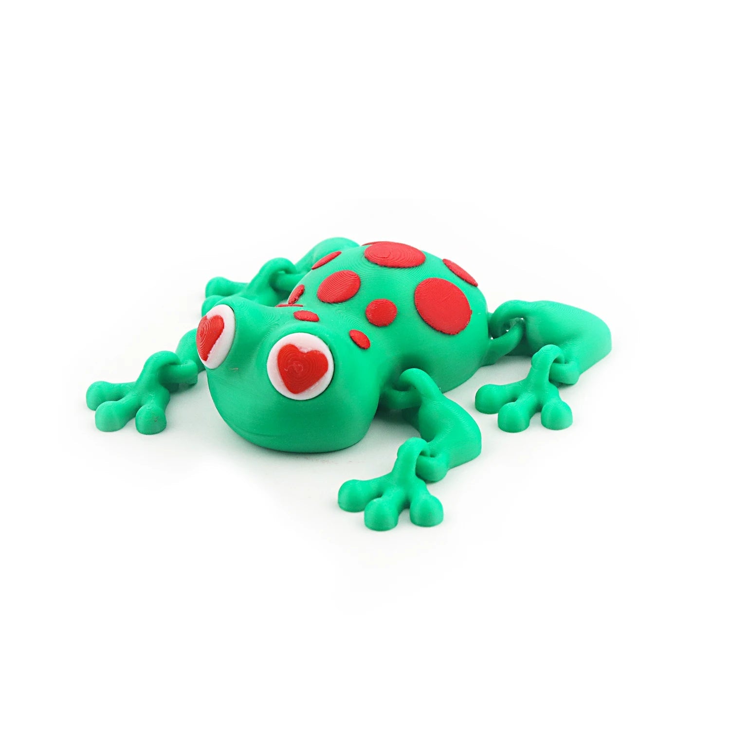 3D printed spotted frog with movable joints, simulated animal model decoration toy Elk-Valley 3D